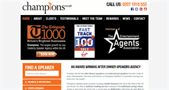 Desktop Screenshot of champions-speakers.co.uk
