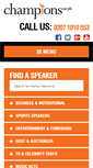 Mobile Screenshot of champions-speakers.co.uk